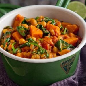 Sweet Potato Curry with Chickpeas